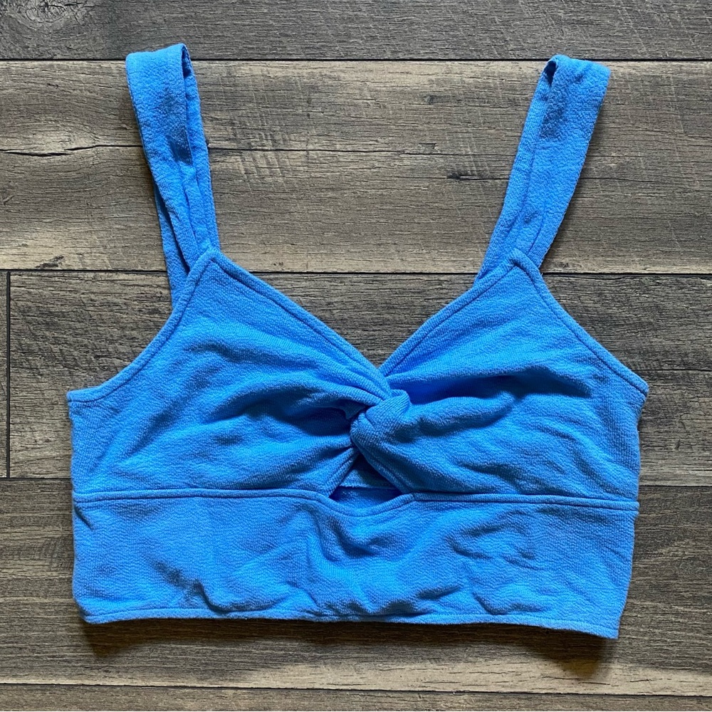 NWOT || Madewell || Blue Lighthouse Crop Tank Size XL